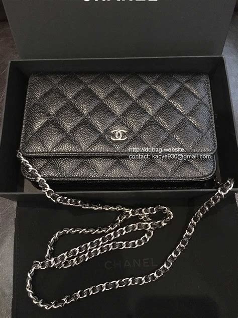 chanel wallet on chain caviar|Classic wallet on chain .